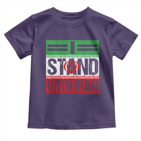 I Stand With Iran Toddler T Shirt Iranian People Freedom Protest