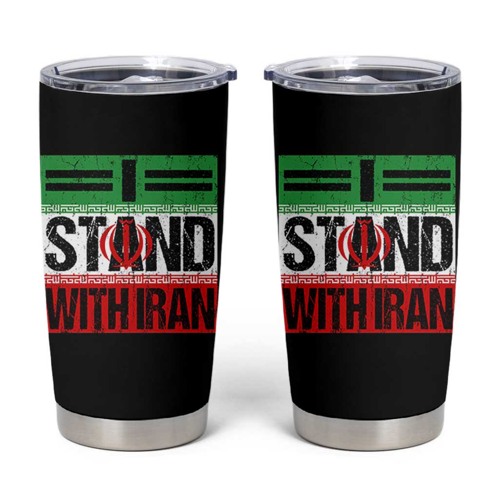 I Stand With Iran Tumbler Cup Iranian People Freedom Protest