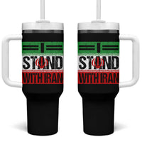 I Stand With Iran Tumbler With Handle Iranian People Freedom Protest