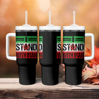 I Stand With Iran Tumbler With Handle Iranian People Freedom Protest