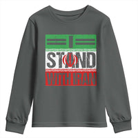 I Stand With Iran Youth Sweatshirt Iranian People Freedom Protest