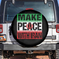 Make Peace With Iran Spare Tire Cover Peace Pacifist Stop War In Middle East