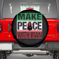 Make Peace With Iran Spare Tire Cover Peace Pacifist Stop War In Middle East