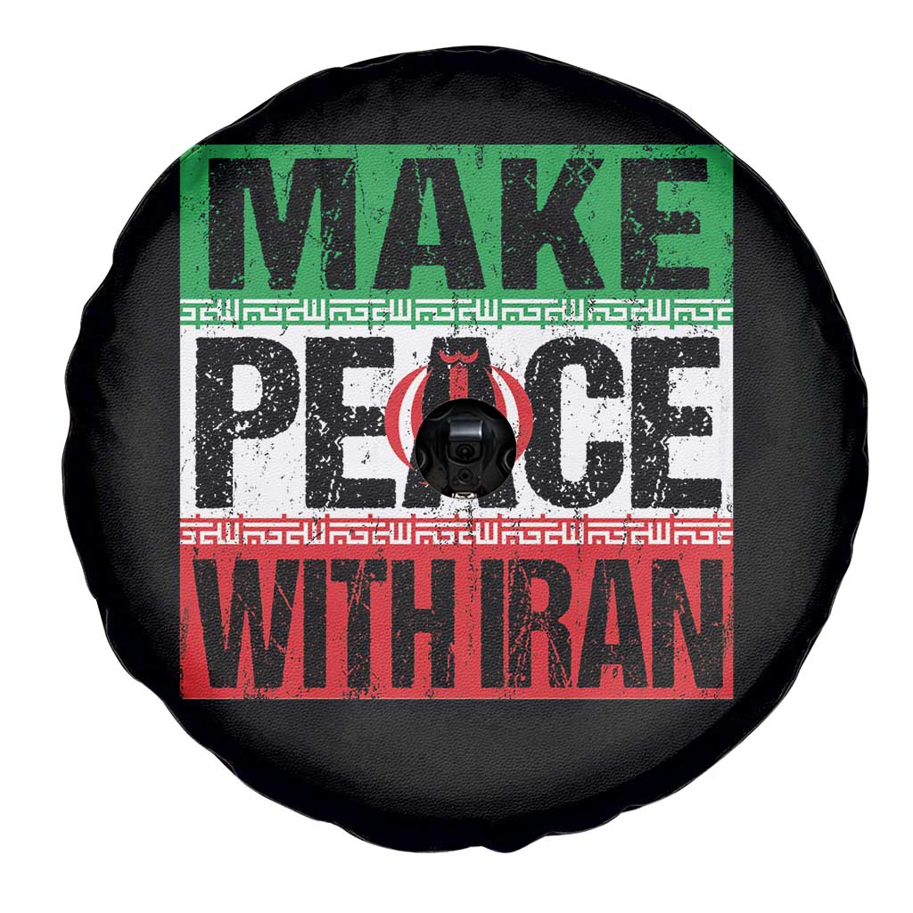 Make Peace With Iran Spare Tire Cover Peace Pacifist Stop War In Middle East