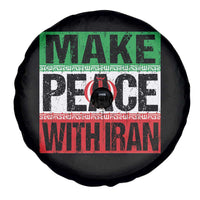 Make Peace With Iran Spare Tire Cover Peace Pacifist Stop War In Middle East