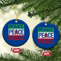 Make Peace With Iran Ceramic Ornament Peace Pacifist Stop War In Middle East