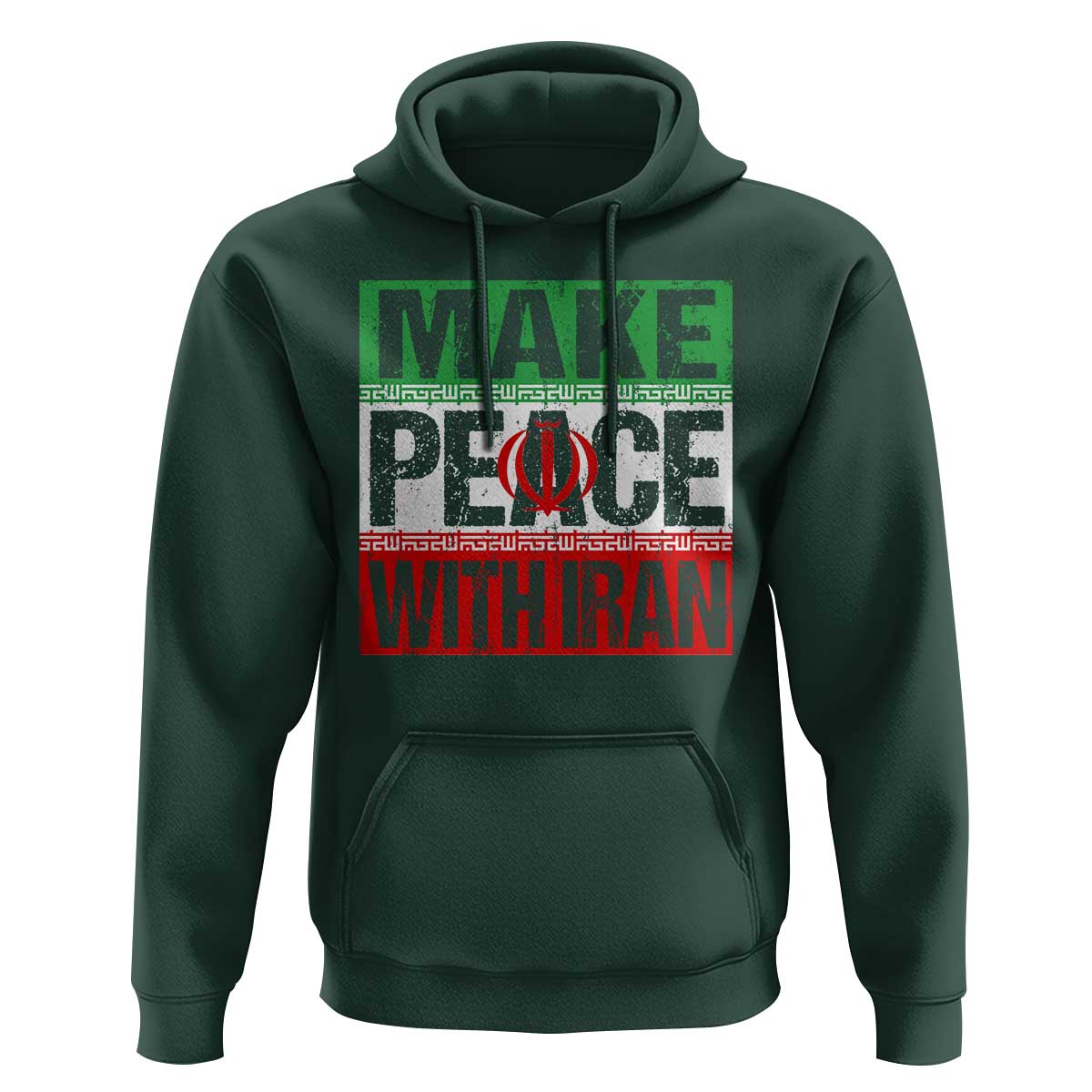 Make Peace With Iran Hoodie Peace Pacifist Stop War In Middle East