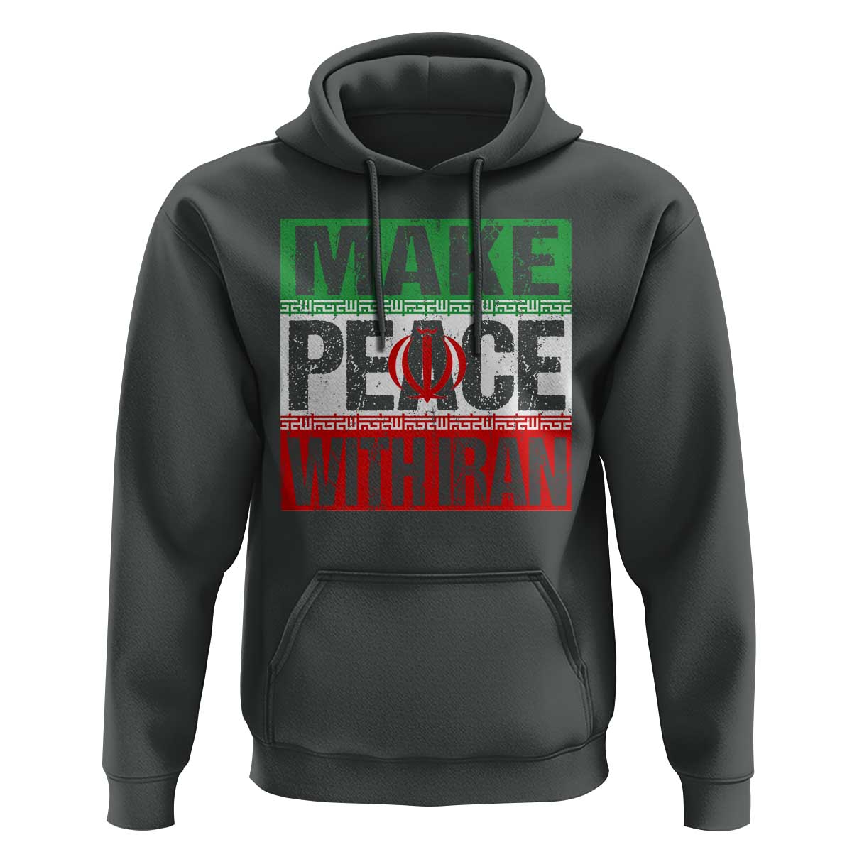 Make Peace With Iran Hoodie Peace Pacifist Stop War In Middle East