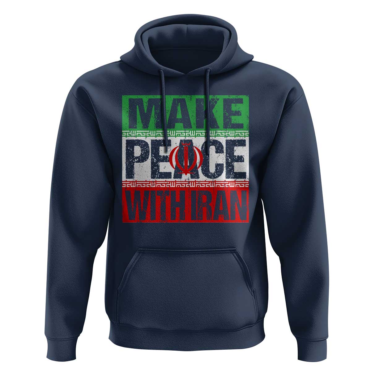 Make Peace With Iran Hoodie Peace Pacifist Stop War In Middle East