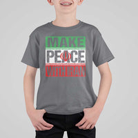 Make Peace With Iran T Shirt For Kid Peace Pacifist Stop War In Middle East