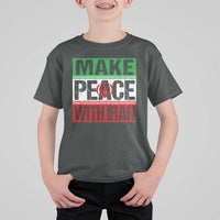 Make Peace With Iran T Shirt For Kid Peace Pacifist Stop War In Middle East
