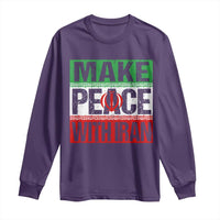 Make Peace With Iran Long Sleeve Shirt Peace Pacifist Stop War In Middle East