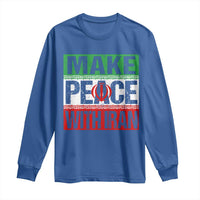 Make Peace With Iran Long Sleeve Shirt Peace Pacifist Stop War In Middle East