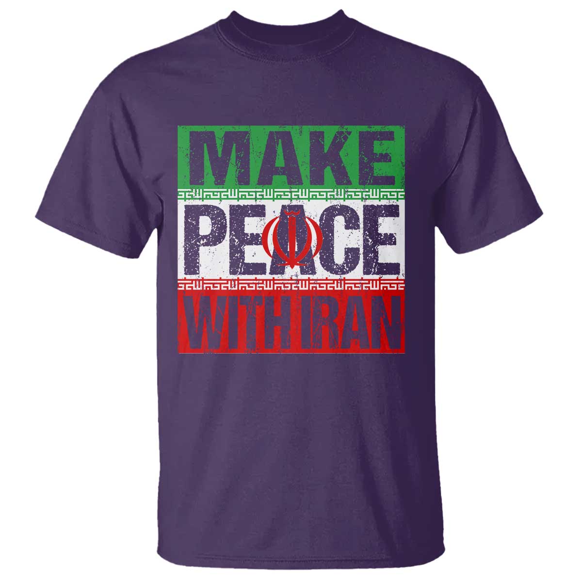 Make Peace With Iran T Shirt Peace Pacifist Stop War In Middle East