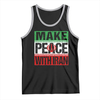 Make Peace With Iran Tank Top Peace Pacifist Stop War In Middle East