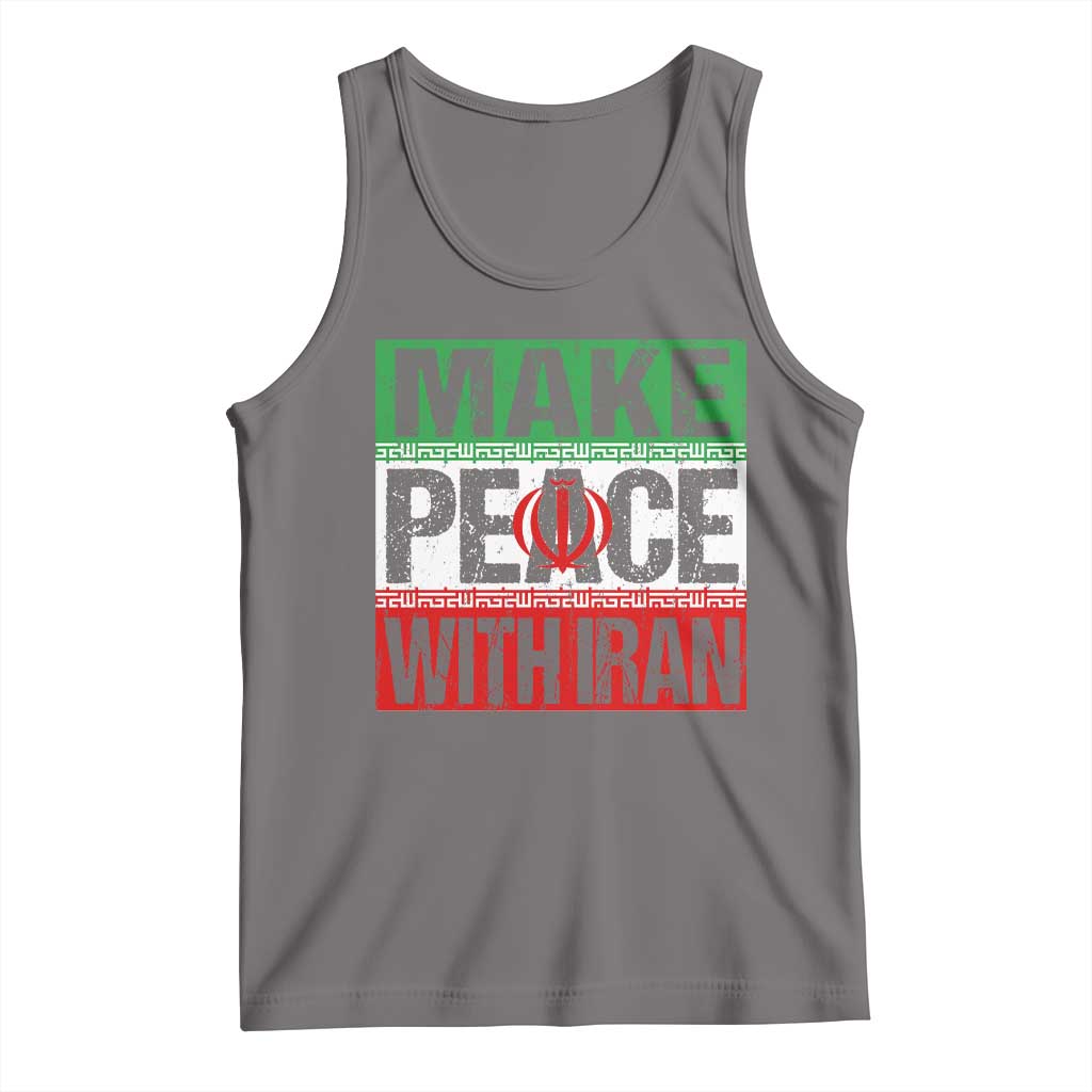 Make Peace With Iran Tank Top Peace Pacifist Stop War In Middle East