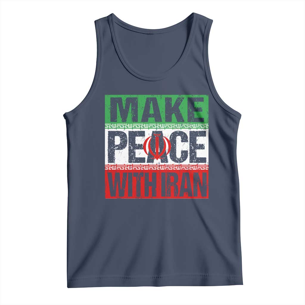 Make Peace With Iran Tank Top Peace Pacifist Stop War In Middle East