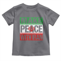 Make Peace With Iran Toddler T Shirt Peace Pacifist Stop War In Middle East