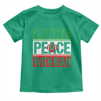 Make Peace With Iran Toddler T Shirt Peace Pacifist Stop War In Middle East