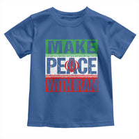 Make Peace With Iran Toddler T Shirt Peace Pacifist Stop War In Middle East