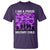 I Am A Proud Military Child T Shirt Military Child Month Purple Camouflage Flag