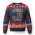 Proud US Navy Daddy Ugly Christmas Sweater Vintage American Flag Anchor - Wonder Print Shop