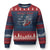 Proud Veteran Of The US Army Ugly Christmas Sweater Vintage American Flag Anchor - Wonder Print Shop