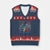 Proud Veteran Of The US Army V-Neck Knit Sweater Vest Vintage American Flag Anchor - Wonder Print Shop