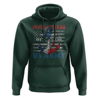 Proud Veteran Of The US Army Hoodie Vintage American Flag Anchor
