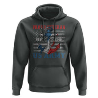 Proud Veteran Of The US Army Hoodie Vintage American Flag Anchor