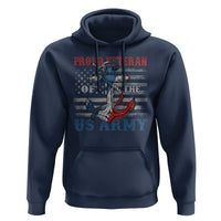 Proud Veteran Of The US Army Hoodie Vintage American Flag Anchor