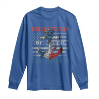 Proud Veteran Of The US Army Long Sleeve Shirt Vintage American Flag Anchor