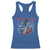 Proud Veteran Of The US Army Racerback Tank Top Vintage American Flag Anchor