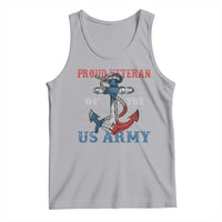 Proud Veteran Of The US Army Tank Top Vintage American Flag Anchor