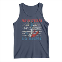 Proud Veteran Of The US Army Tank Top Vintage American Flag Anchor