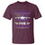 Purple Up For Military Kids T Shirt Vintage American Flag Fights