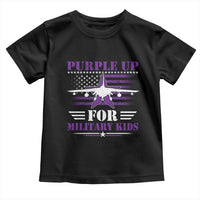 Purple Up For Military Kids Toddler T Shirt Vintage American Flag Fights