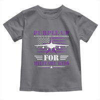 Purple Up For Military Kids Toddler T Shirt Vintage American Flag Fights