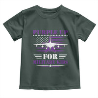Purple Up For Military Kids Toddler T Shirt Vintage American Flag Fights