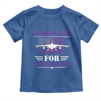 Purple Up For Military Kids Toddler T Shirt Vintage American Flag Fights