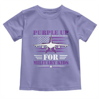 Purple Up For Military Kids Toddler T Shirt Vintage American Flag Fights