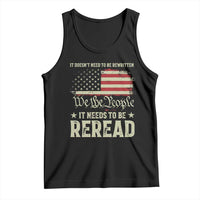 It Doesn't Need To Be Rewritten It Needs To Be Reread Tank Top We The People Vintage Flag