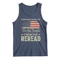 It Doesn't Need To Be Rewritten It Needs To Be Reread Tank Top We The People Vintage Flag