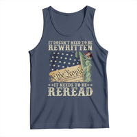 It Doesn't Need To Be Rewritten It Needs To Be Reread Tank Top We The People Vintage American Flag