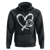 Sobriety Heart Sober Anniversary Alcoholic Abstinence Hoodie