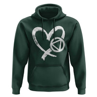 Sobriety Heart Sober Anniversary Alcoholic Abstinence Hoodie