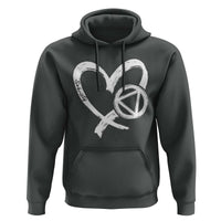 Sobriety Heart Sober Anniversary Alcoholic Abstinence Hoodie