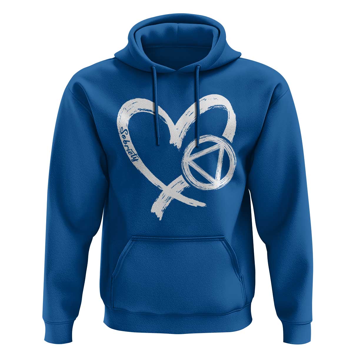 Sobriety Heart Sober Anniversary Alcoholic Abstinence Hoodie