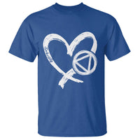 Sobriety Heart Sober Anniversary Alcoholic Abstinence T Shirt