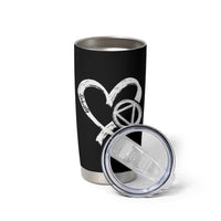 Sobriety Heart Sober Anniversary Alcoholic Abstinence Tumbler Cup